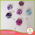 Handmade ribbon rose flower brooch and wedding invitation brooch wholesale